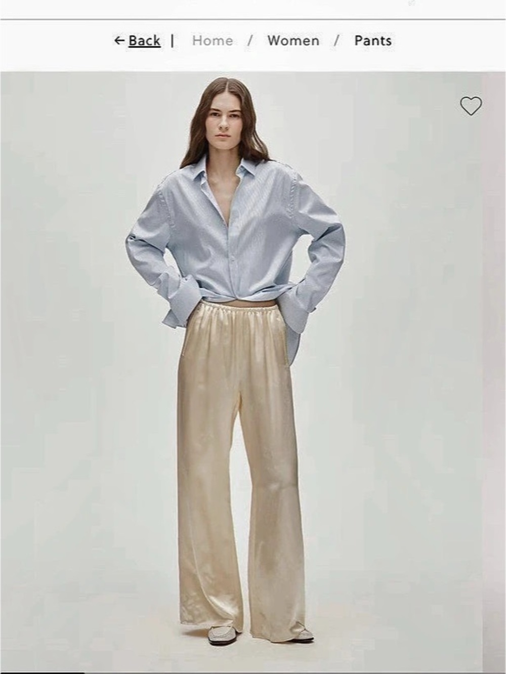 J.Crew Cosmo pant in luster charmeuse S TALL